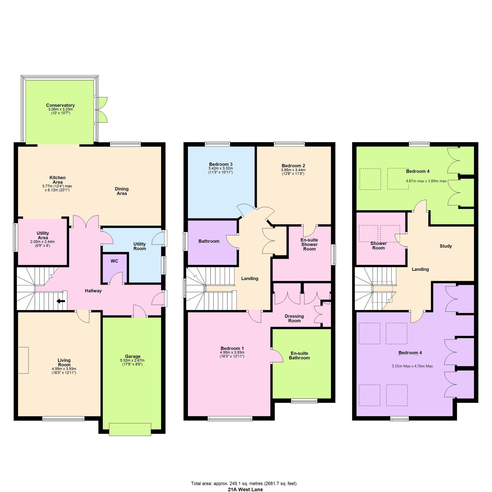 Floorplan of 5 bedroom Detached House for sale, West Lane, Baildon, West Yorkshire, BD17