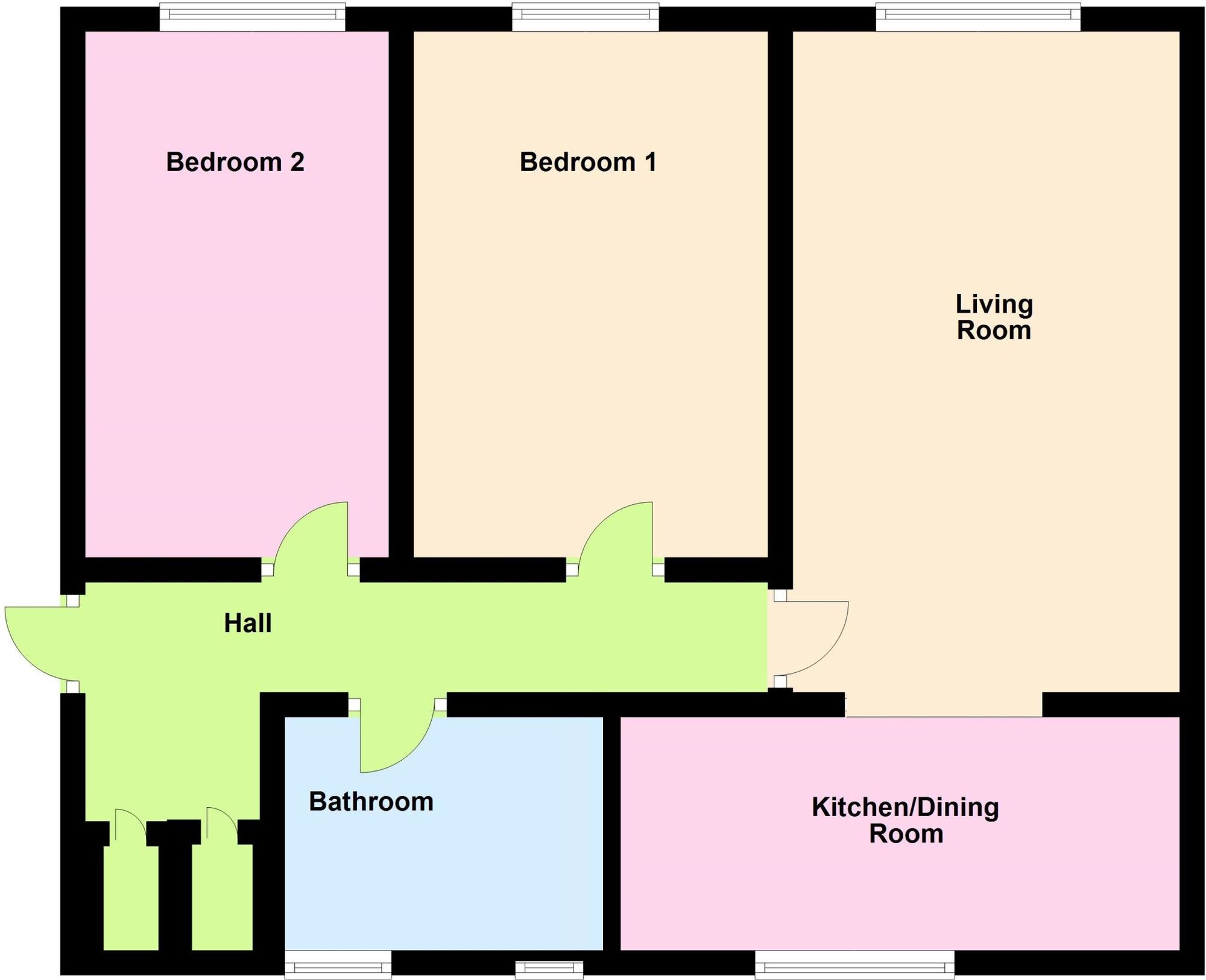 Floorplan of 2 bedroom  Flat for sale, Hoyle Court Avenue, Baildon, West Yorkshire, BD17