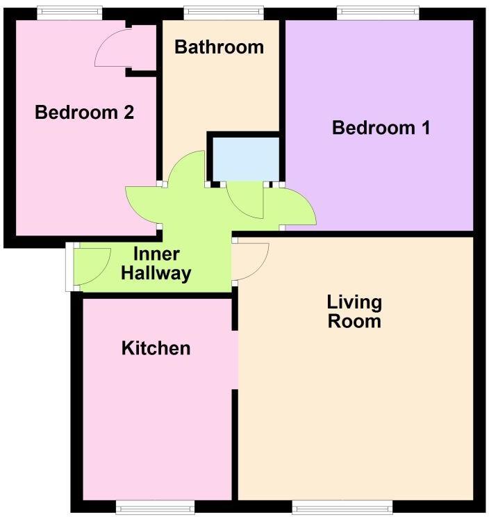 Floorplan of 2 bedroom  Flat for sale, Baildon Wood Court, Baildon, West Yorkshire, BD17