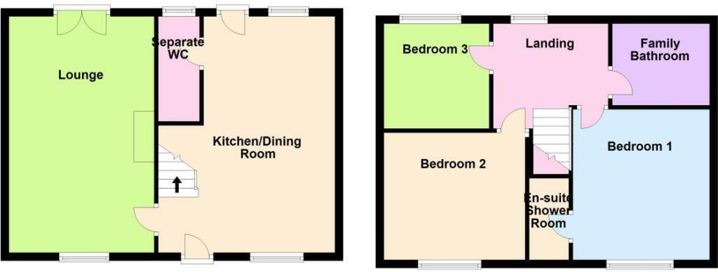 Floorplan of 3 bedroom Detached House for sale, Southlands, Baildon, West Yorkshire, BD17