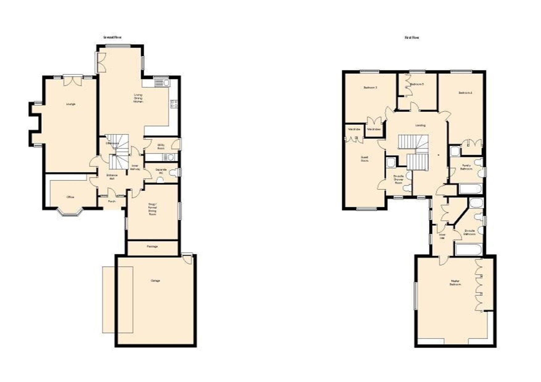 Floorplan of 5 bedroom Detached House for sale, Hallside Close, Baildon, West, BD17