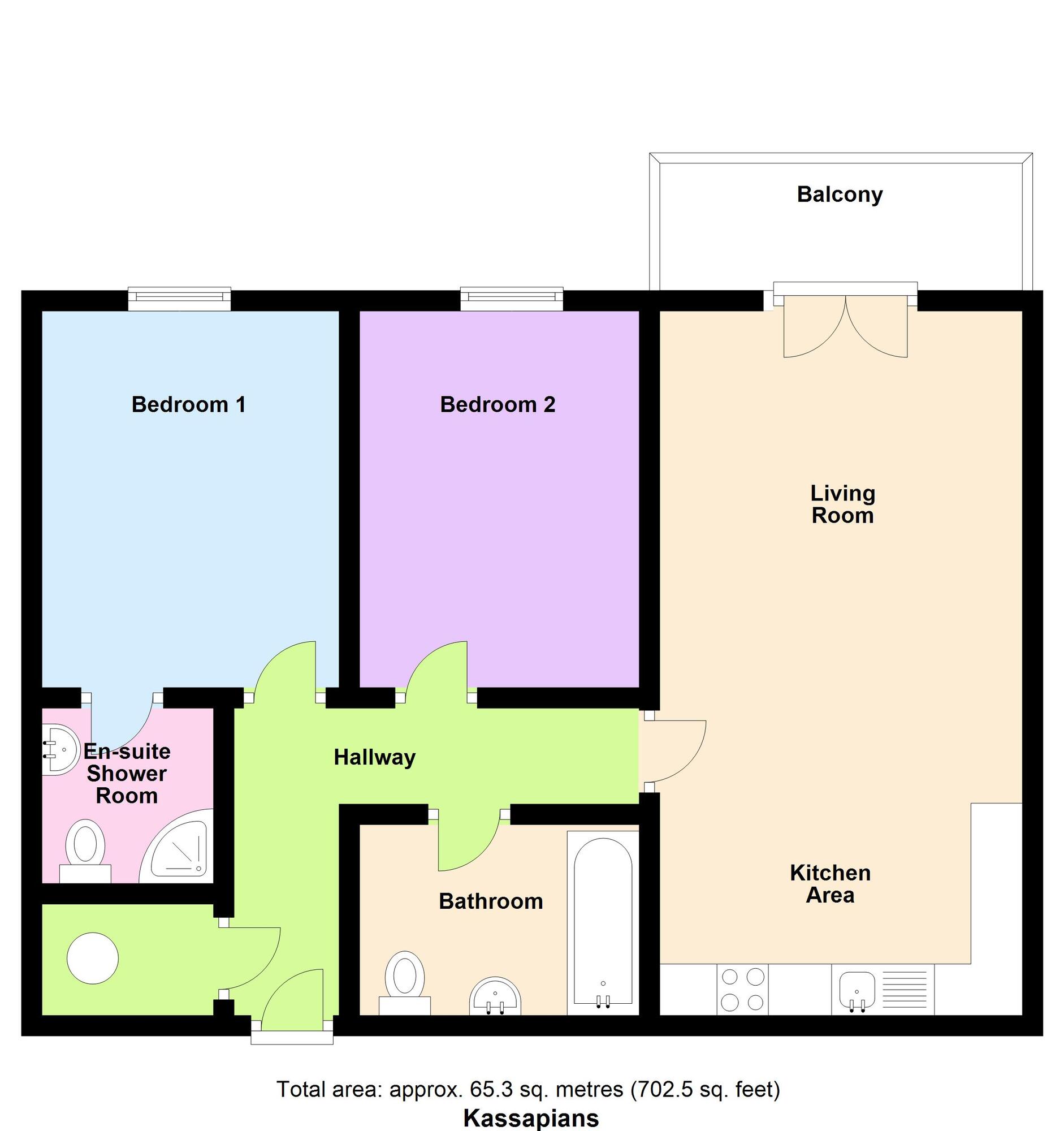 Floorplan of 2 bedroom  Flat for sale, Albert Street, Baildon, West Yorkshire, BD17