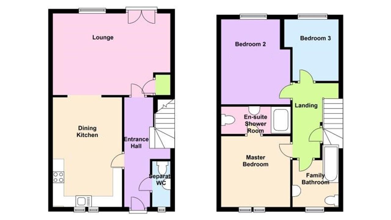 Floorplan of 3 bedroom Mid Terrace House for sale, Green Road, Baildon, West Yorkshire, BD17