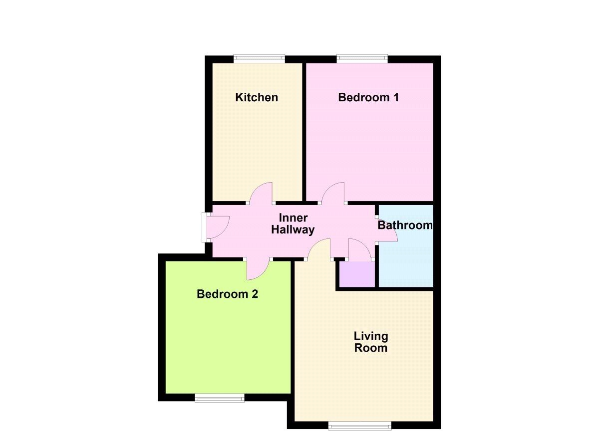 Floorplan of 2 bedroom  Flat for sale, Fairview Court, Baildon, West Yorkshire, BD17