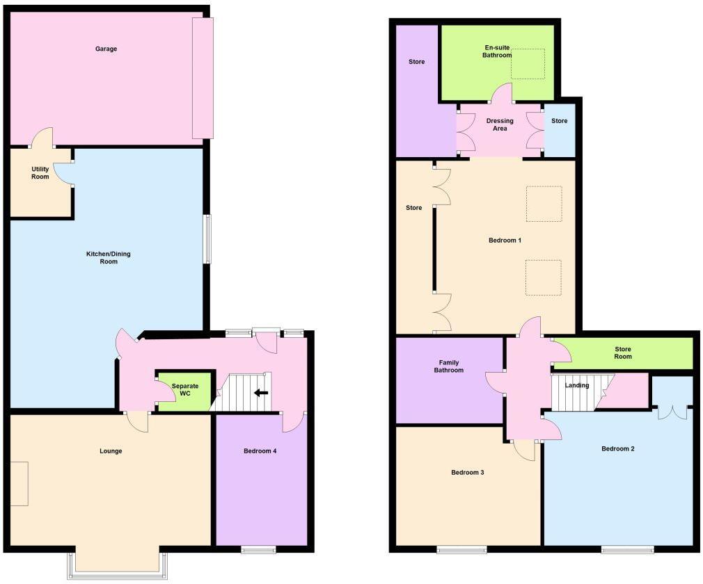 Floorplan of 4 bedroom Detached House for sale, Prod Lane, Baildon, West Yorkshire, BD17