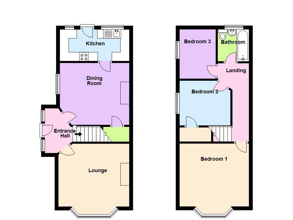 Floorplan of 3 bedroom Semi Detached House for sale, Woodcot Avenue, Baildon, West Yorkshire, BD17