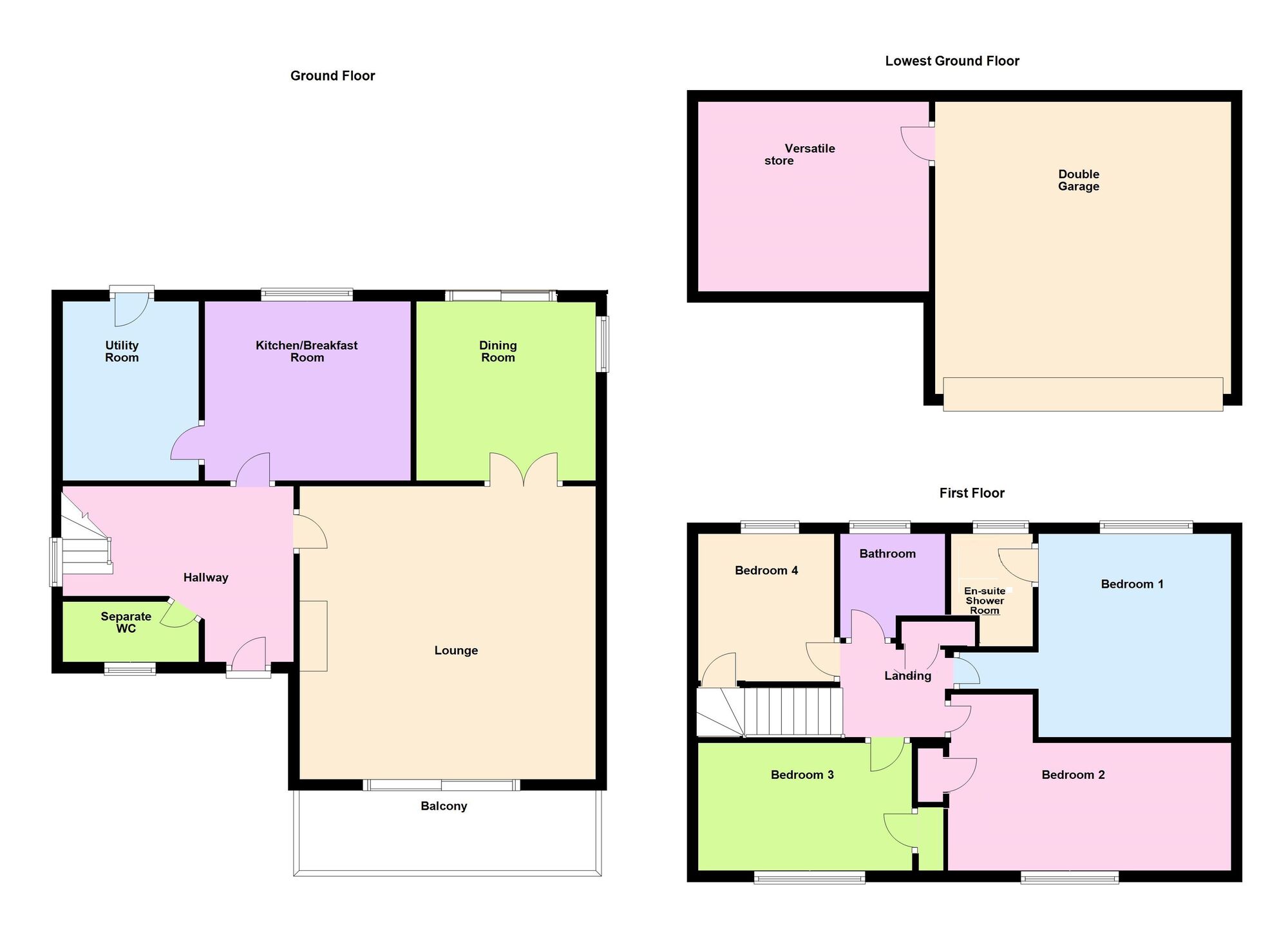 Floorplan of 4 bedroom Detached House for sale, The Beeches, Baildon, West Yorkshire, BD17