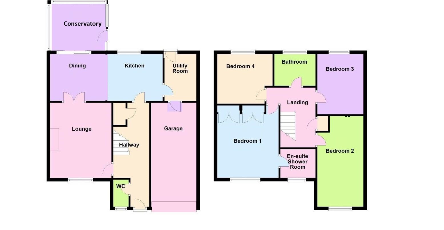 Floorplan of 4 bedroom Detached House for sale, Oakleigh View, West Lane, Shipley, BD17