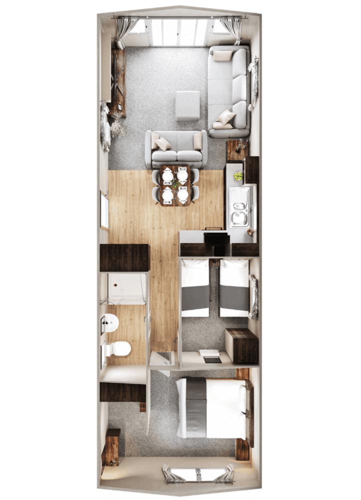 Floorplan of 2 bedroom Detached Property for sale, Glen Road, Baildon, West Yorkshire, BD17