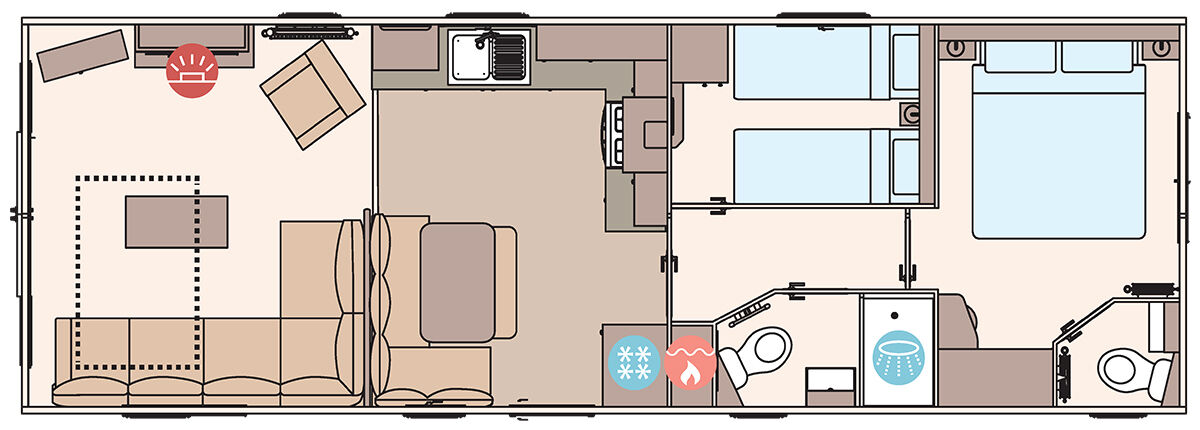 Floorplan of 2 bedroom Detached Property for sale, Glen Road, Baildon, West Yorkshire, BD17