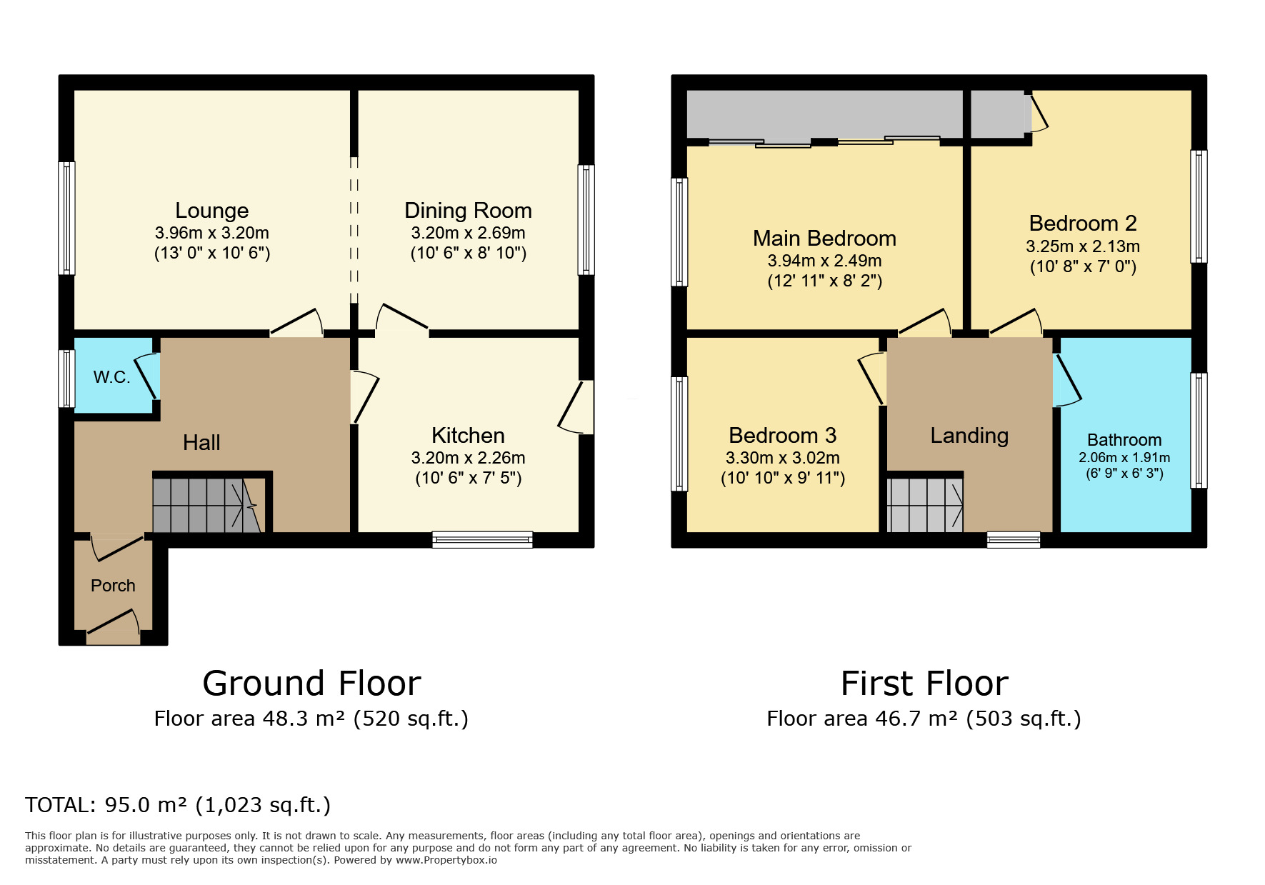 Floorplan of 3 bedroom Semi Detached House for sale, Rushton Drive, Leicester, Leicestershire, LE2