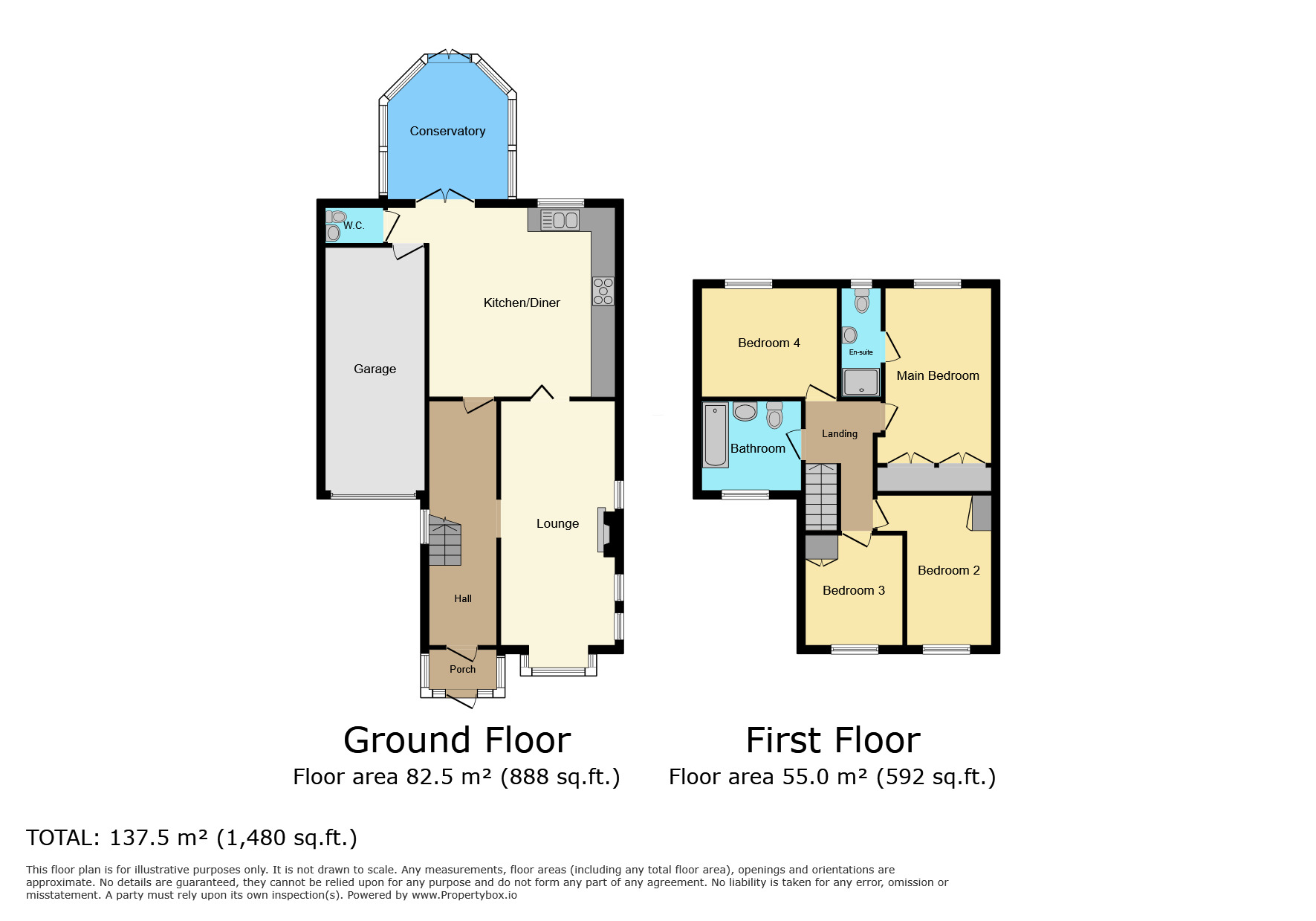 Floorplan of Detached House to rent, Grange Drive, Glen Parva, Leicestershire, LE2