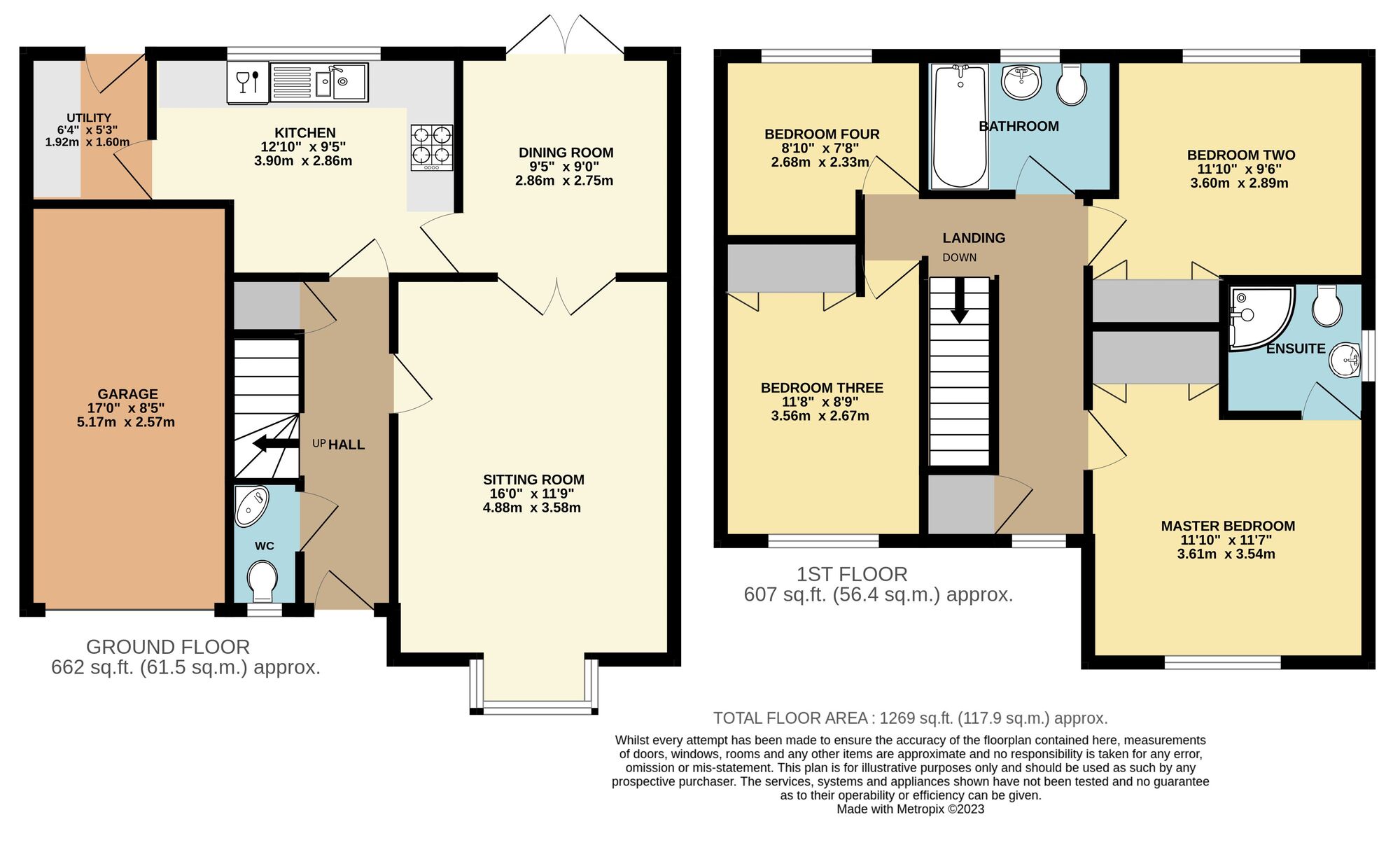 Floorplan of 4 bedroom Detached House for sale, Copplestone Close, Worlingham, Suffolk, NR34