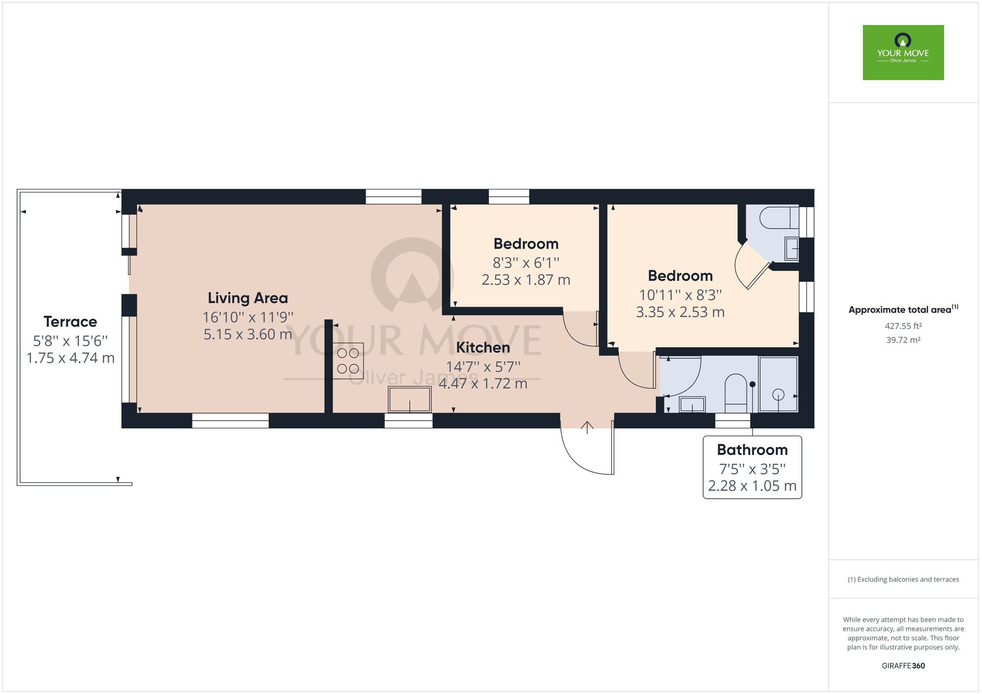 Floorplan of 2 bedroom Detached Property for sale, Carlton Meres Holiday Park, Saxmundham, Suffolk, IP17