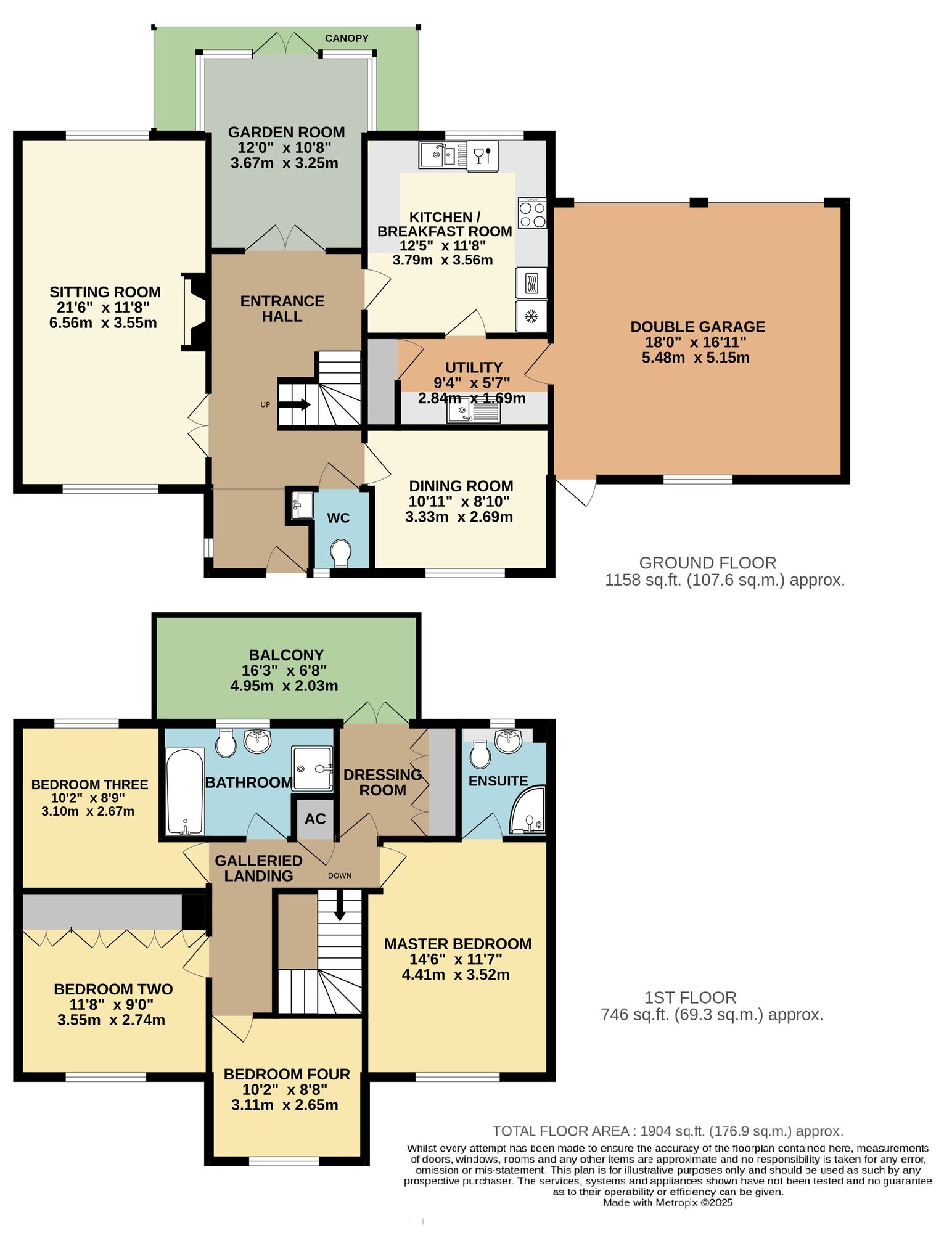 Floorplan of 4 bedroom Detached House for sale, Gillingham, Beccles, Norfolk, NR34