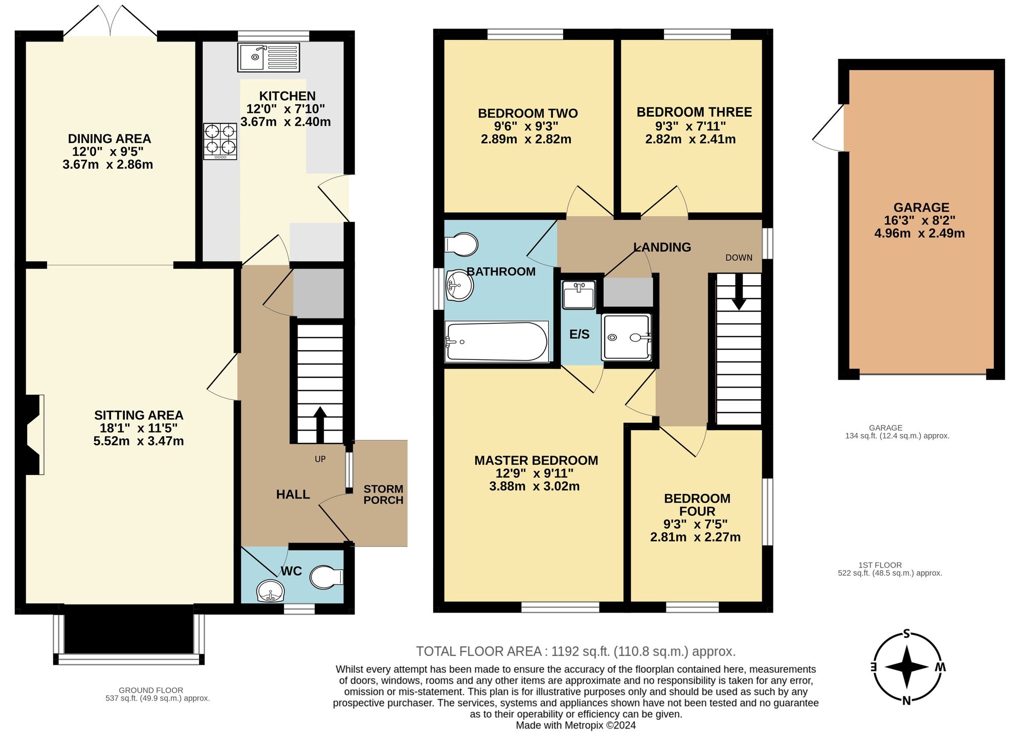 Floorplan of 4 bedroom Detached House for sale, Field View Gardens, Beccles, Suffolk, NR34