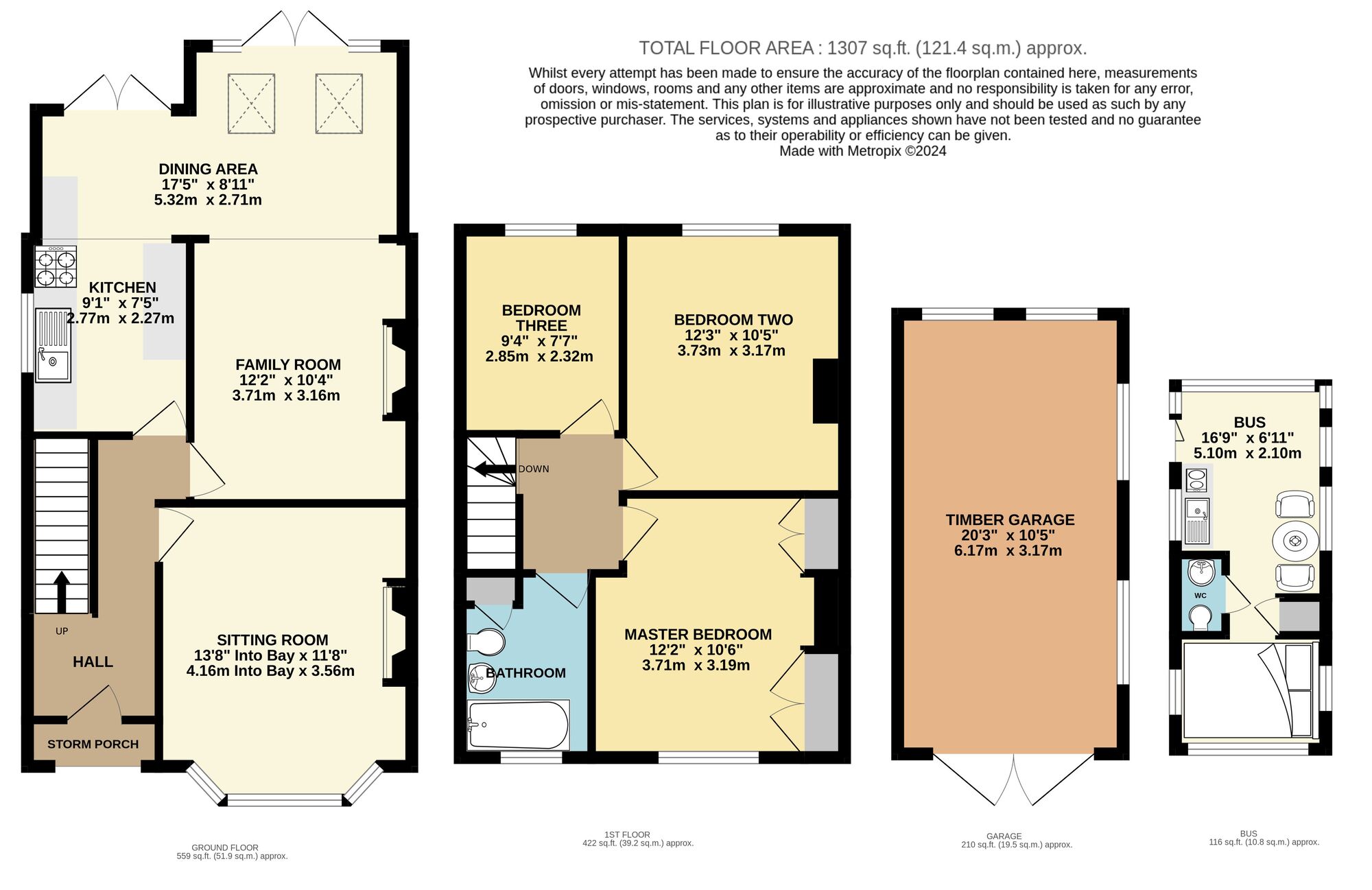 Floorplan of 3 bedroom Semi Detached House for sale, Beccles Road, Bungay, Suffolk, NR35