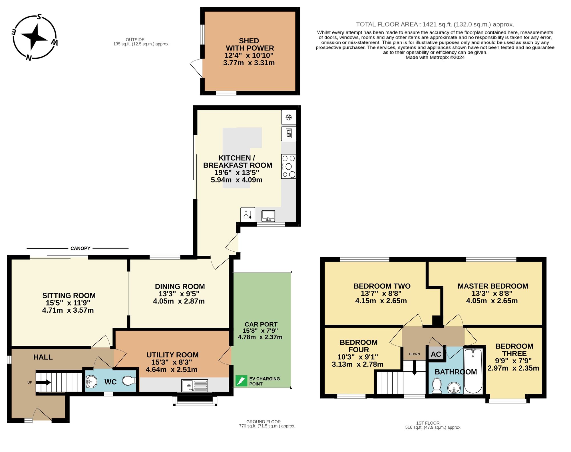 Floorplan of 4 bedroom Detached House for sale, Lackford Close, Brundall, Norfolk, NR13