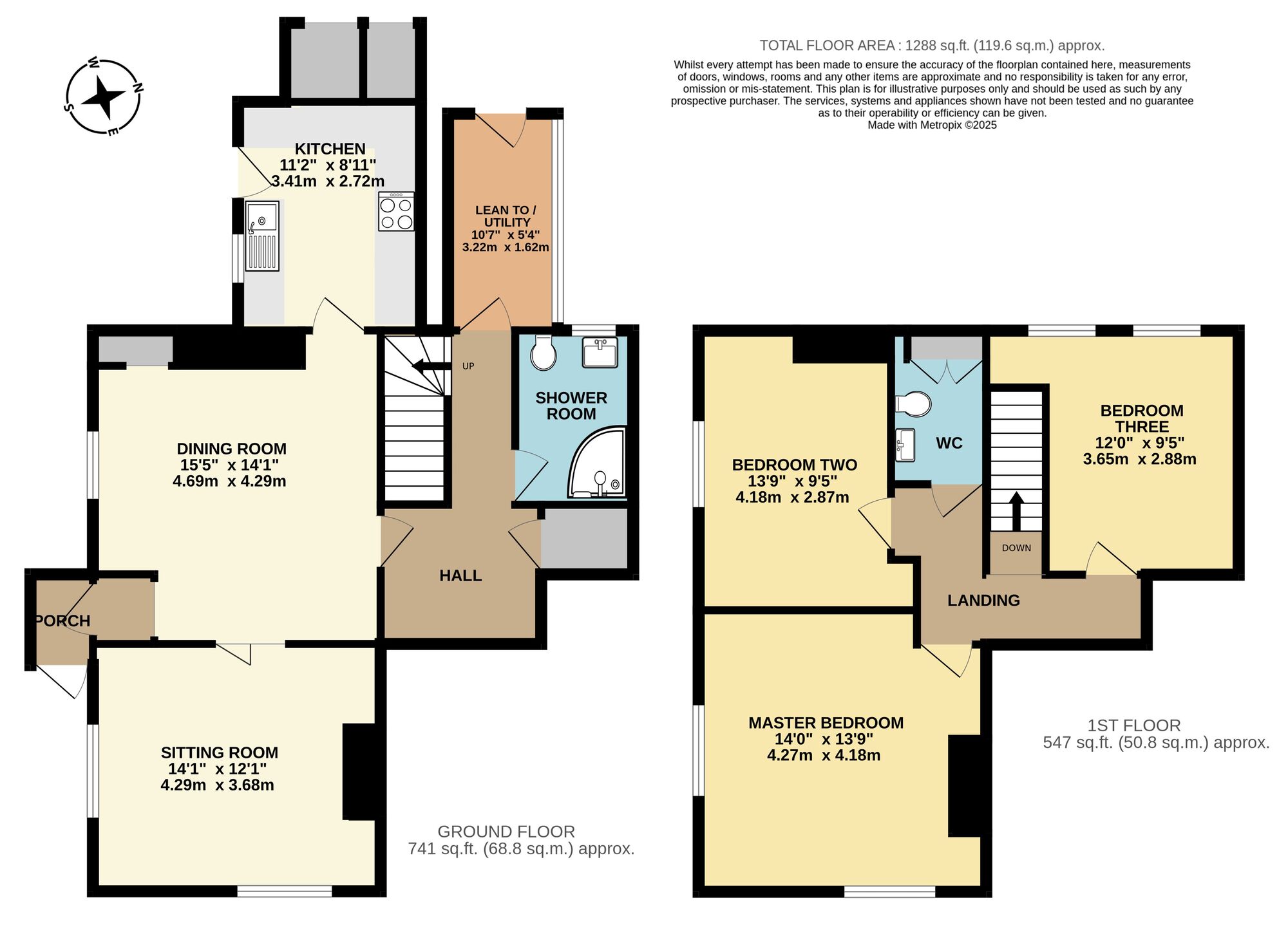 Floorplan of 3 bedroom Semi Detached House for sale, Ditchingham Dam, Ditchingham, Norfolk, NR35