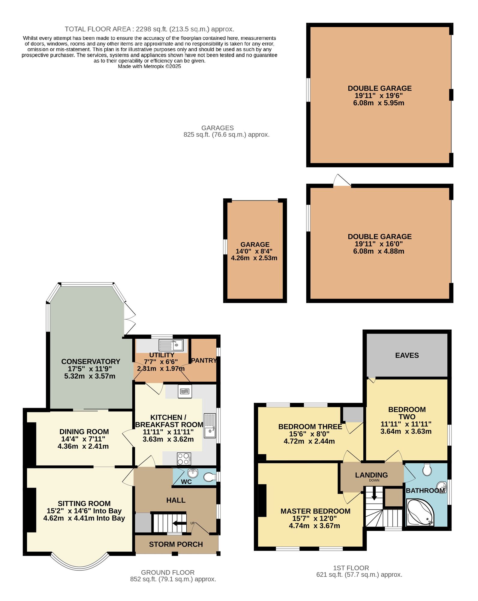 Floorplan of 3 bedroom Semi Detached House for sale, Raveningham Road, Gillingham, Norfolk, NR34