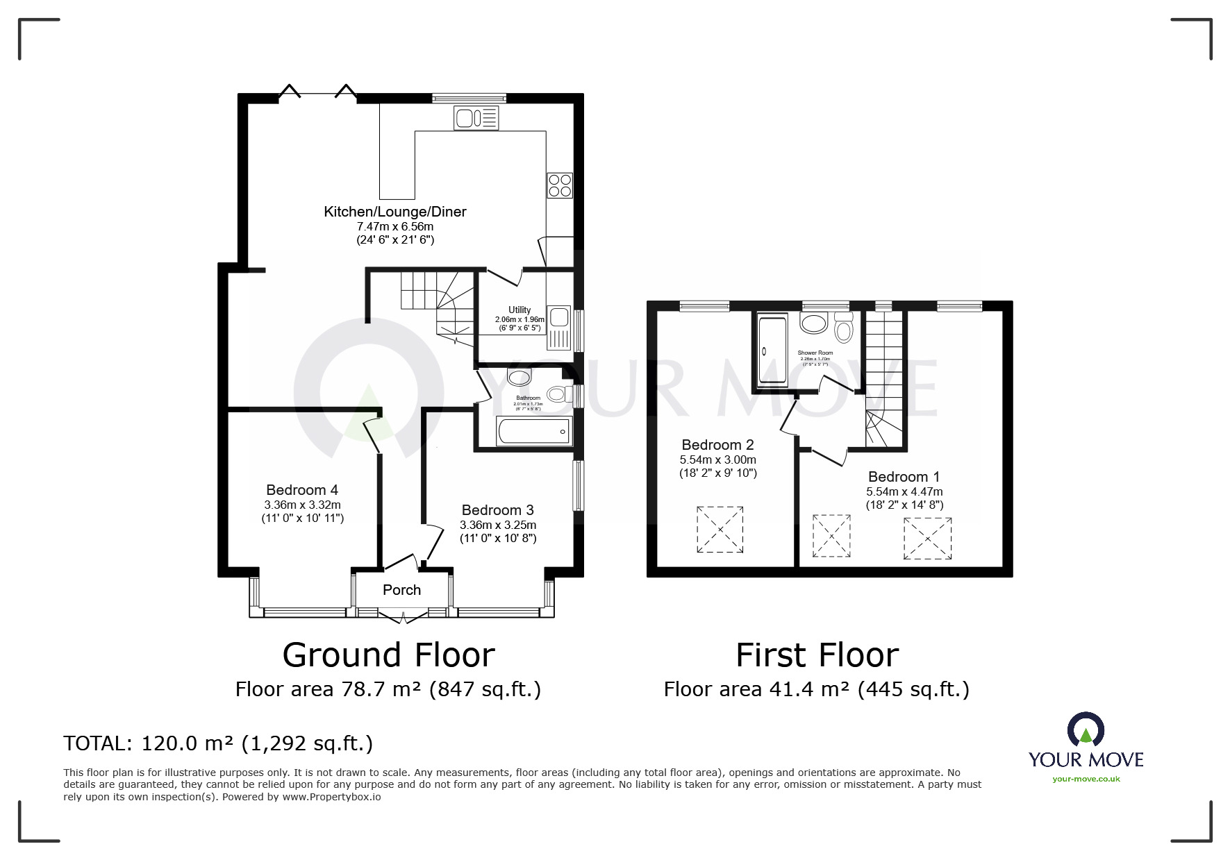 Floorplan of 4 bedroom Semi Detached Bungalow for sale, Newington Road, Ramsgate, Kent, CT12