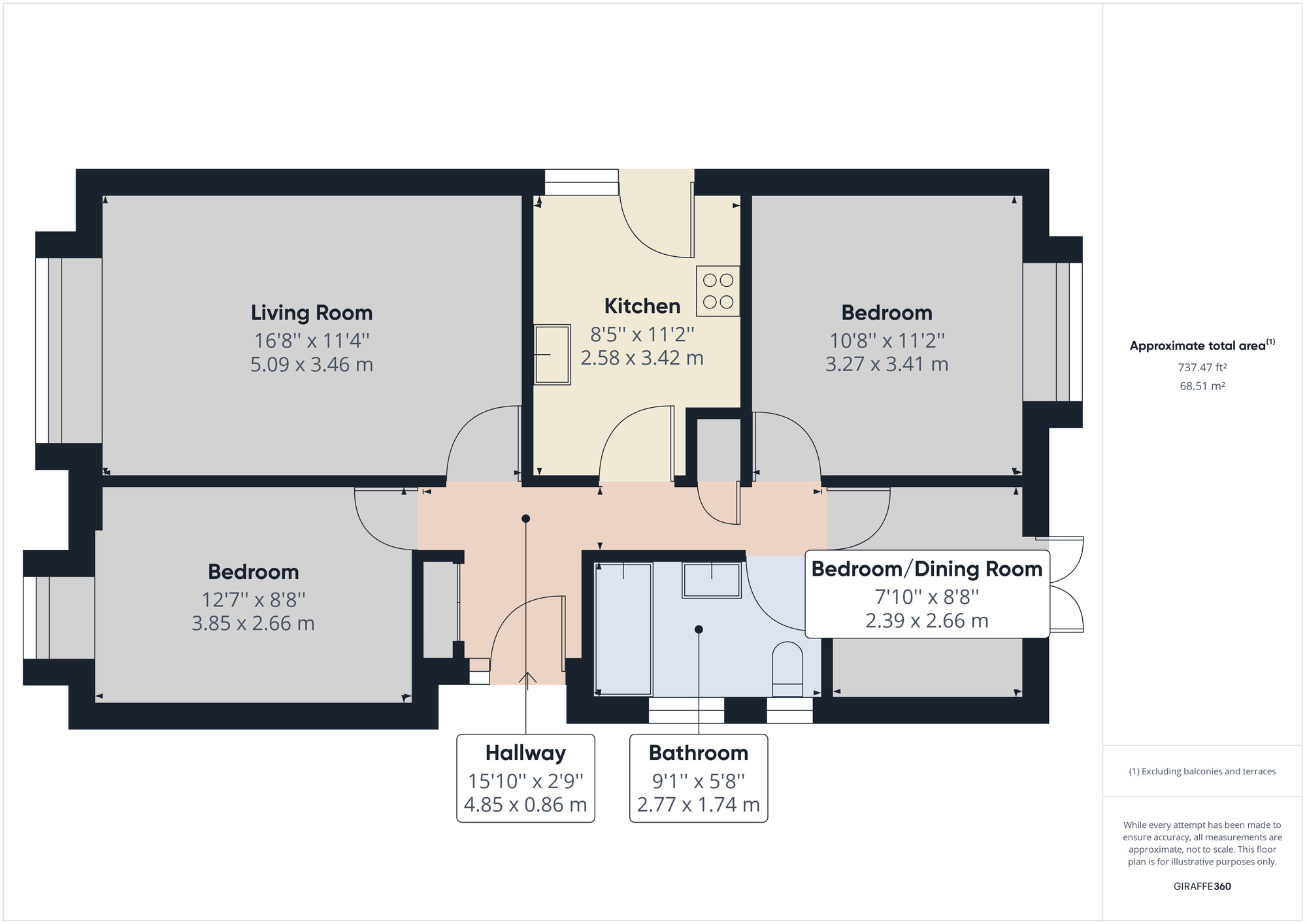 Floorplan of 3 bedroom Detached House to rent, Finsbury Road, Bramcote, Nottinghamshire, NG9