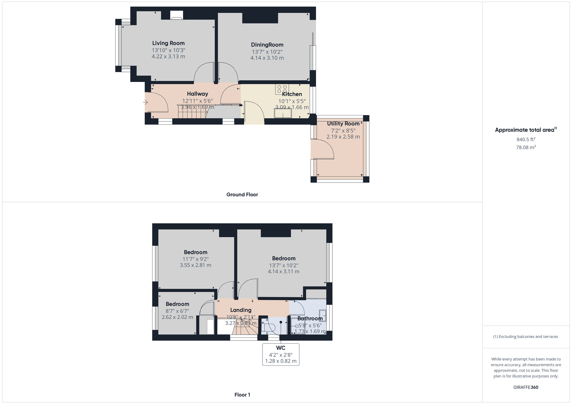 Floorplan of 3 bedroom Semi Detached House for sale, Beech Avenue, Beeston, Nottinghamshire, NG9