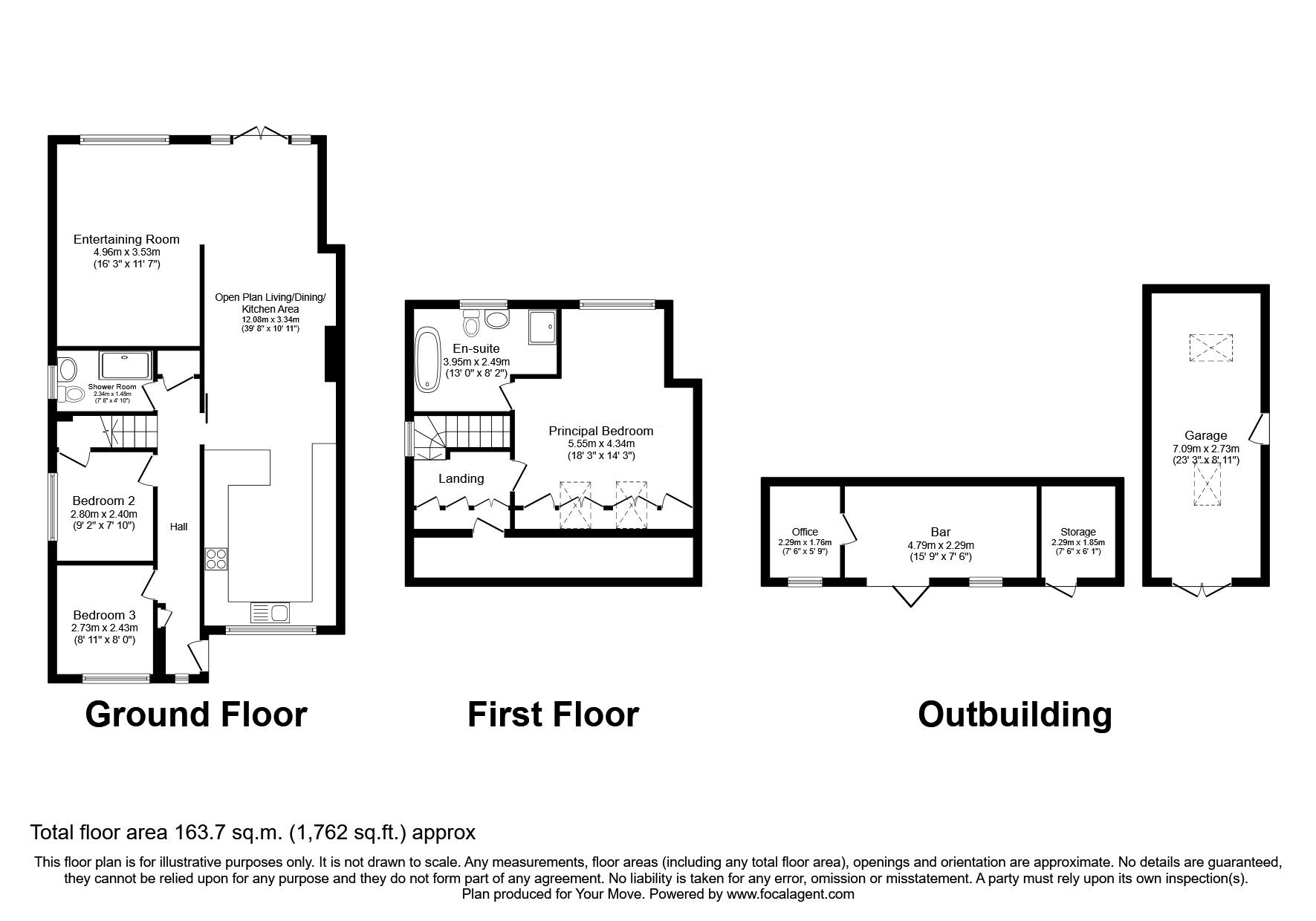 Floorplan of 3 bedroom Semi Detached House for sale, Selhurst Road, Brighton, East Sussex, BN2