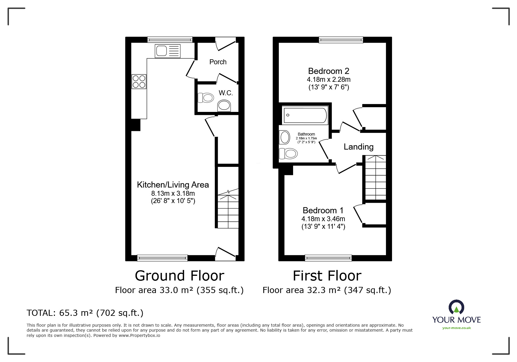 Floorplan of 2 bedroom Mid Terrace House for sale, Spindle Street, Barrow, Lancashire, BB7