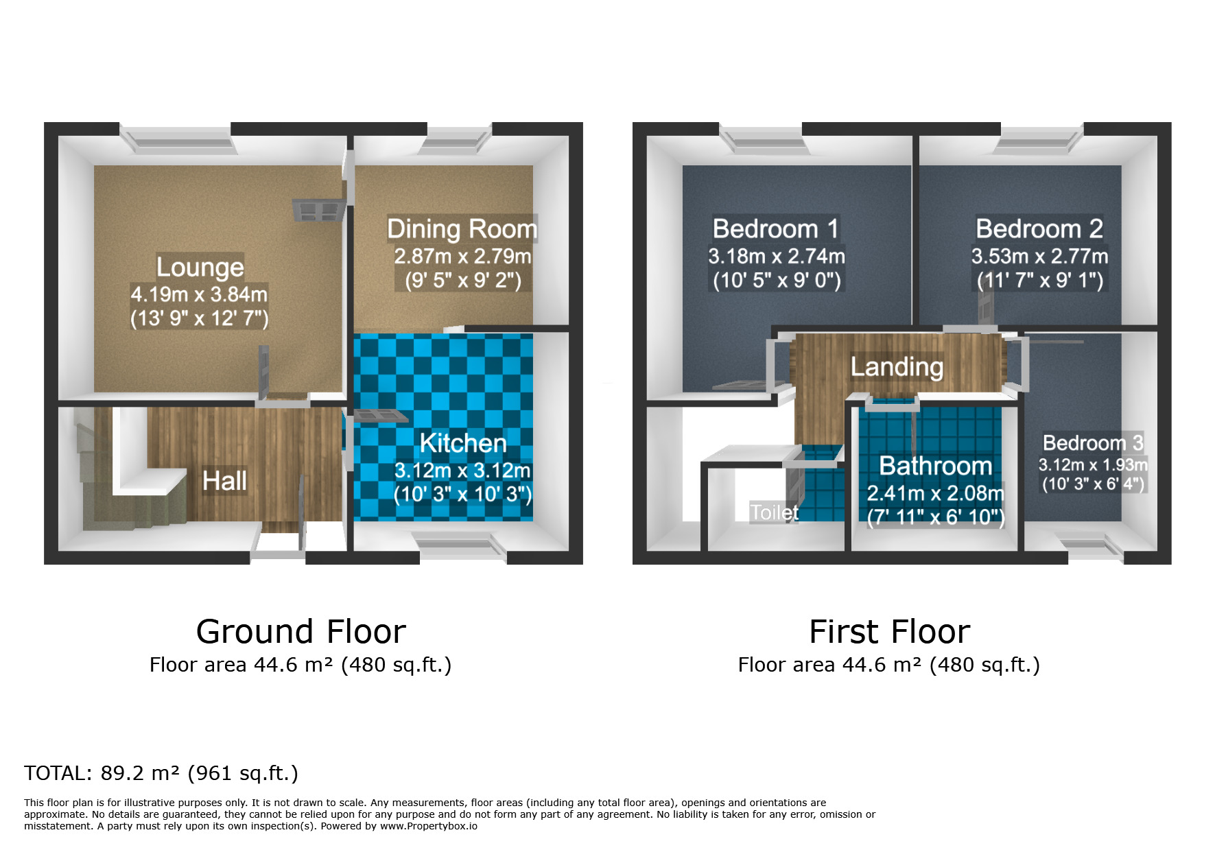 Floorplan of 3 bedroom Semi Detached House for sale, Greenside Avenue, Blackburn, Lancashire, BB2