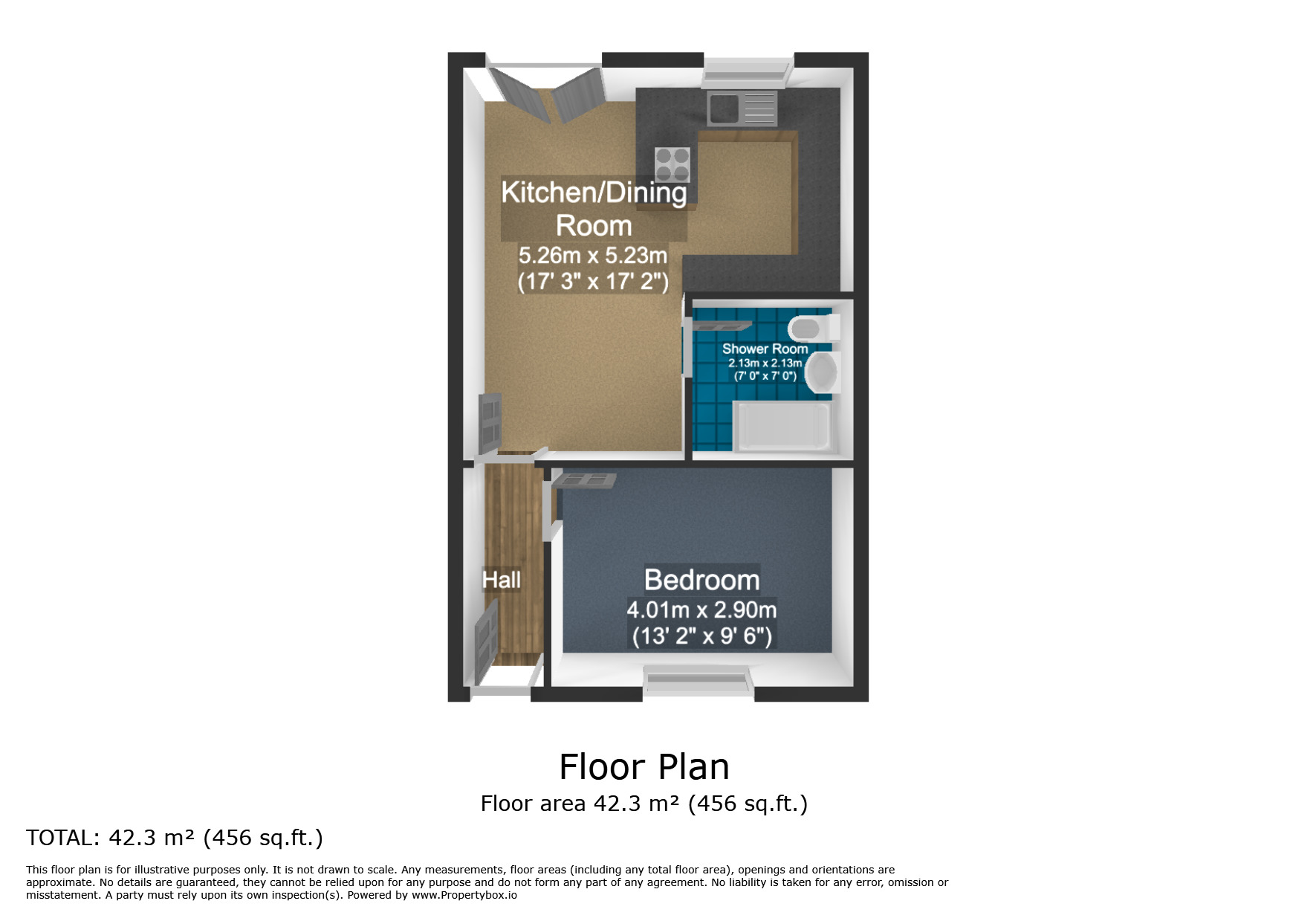 Floorplan of Detached Bungalow for sale, School Lane, Guide, Lancashire, BB1