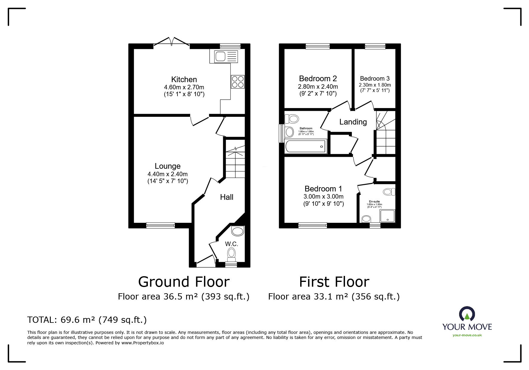 Floorplan of 3 bedroom Semi Detached House for sale, The Limes, Blackburn, Lancashire, BB1