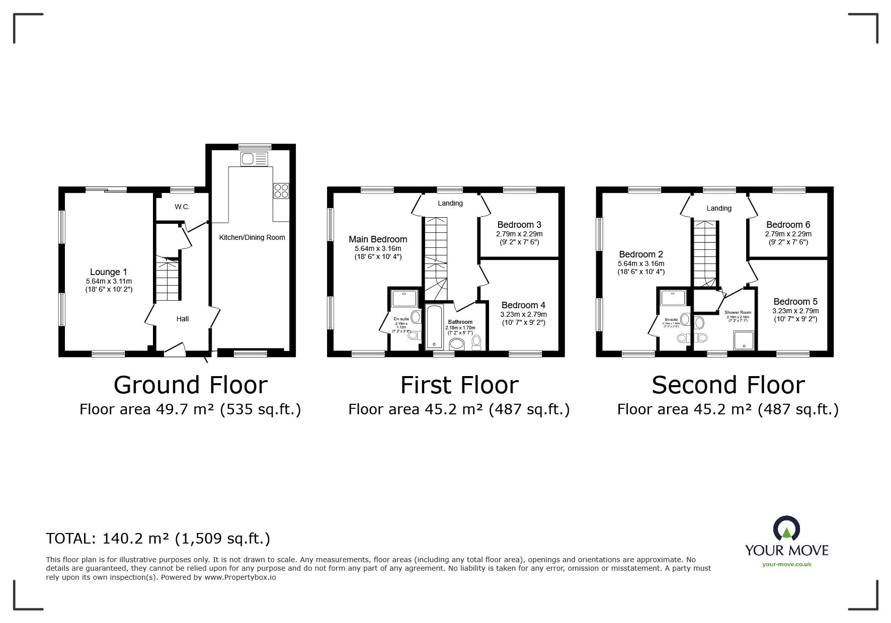 Floorplan of 6 bedroom Detached House for sale, Bridgewater Drive, Blackburn, Lancashire, BB1