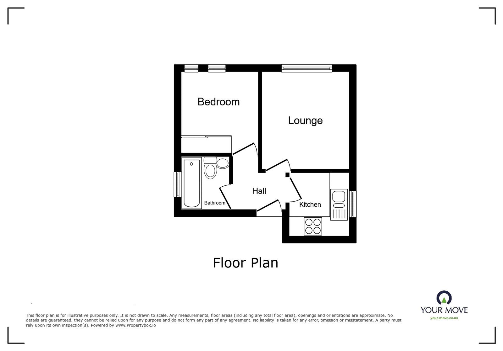 Floorplan of 1 bedroom  Flat to rent, Victoria Drive, Bognor Regis, West Sussex, PO21