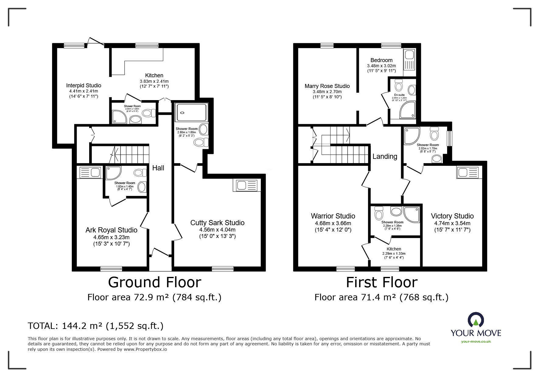 Floorplan of 6 bedroom Semi Detached House for sale, London Road, Bognor Regis, West Sussex, PO21