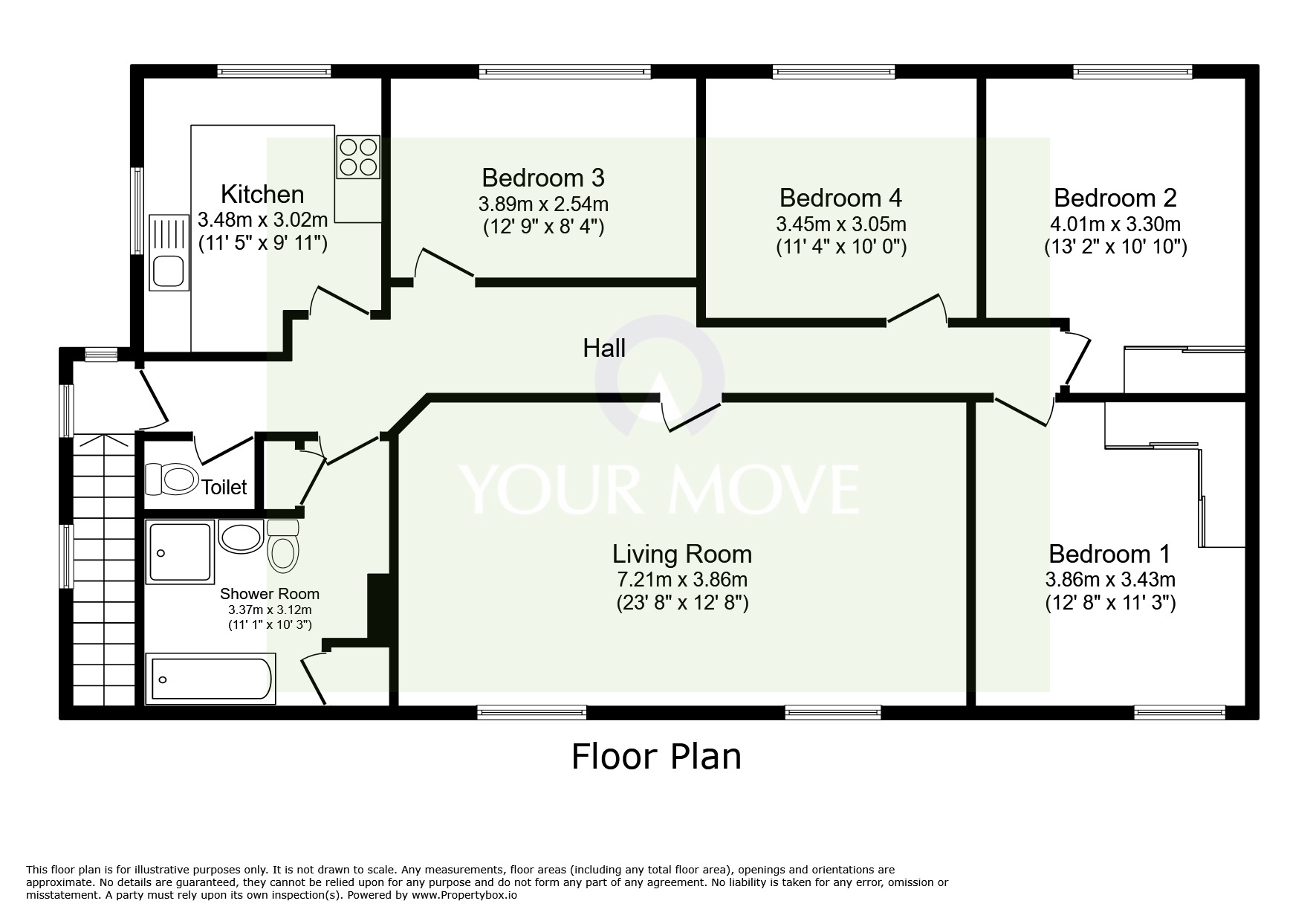 Floorplan of 4 bedroom  Flat for sale, Neville Road, Bognor Regis, West Sussex, PO22