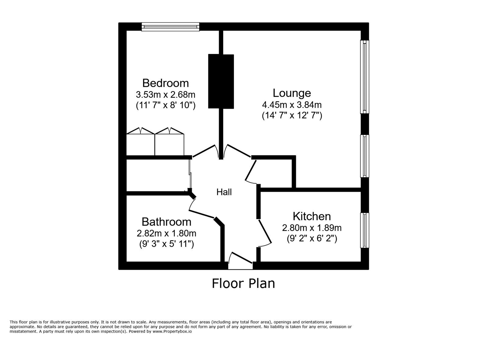 Floorplan of 1 bedroom  Flat to rent, Park Road, Bognor Regis, West Sussex, PO21