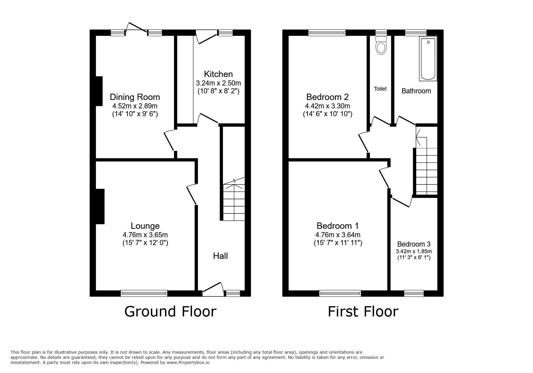 Floorplan of 3 bedroom End Terrace House for sale, Longford Road, Bognor Regis, West Sussex, PO21