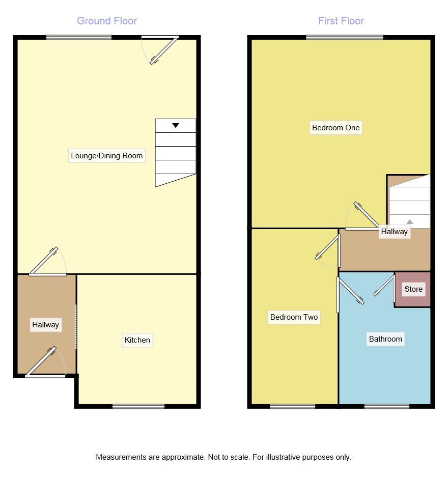 Floorplan of 2 bedroom Mid Terrace House to rent, Naseby Road, Belper, Derbyshire, DE56