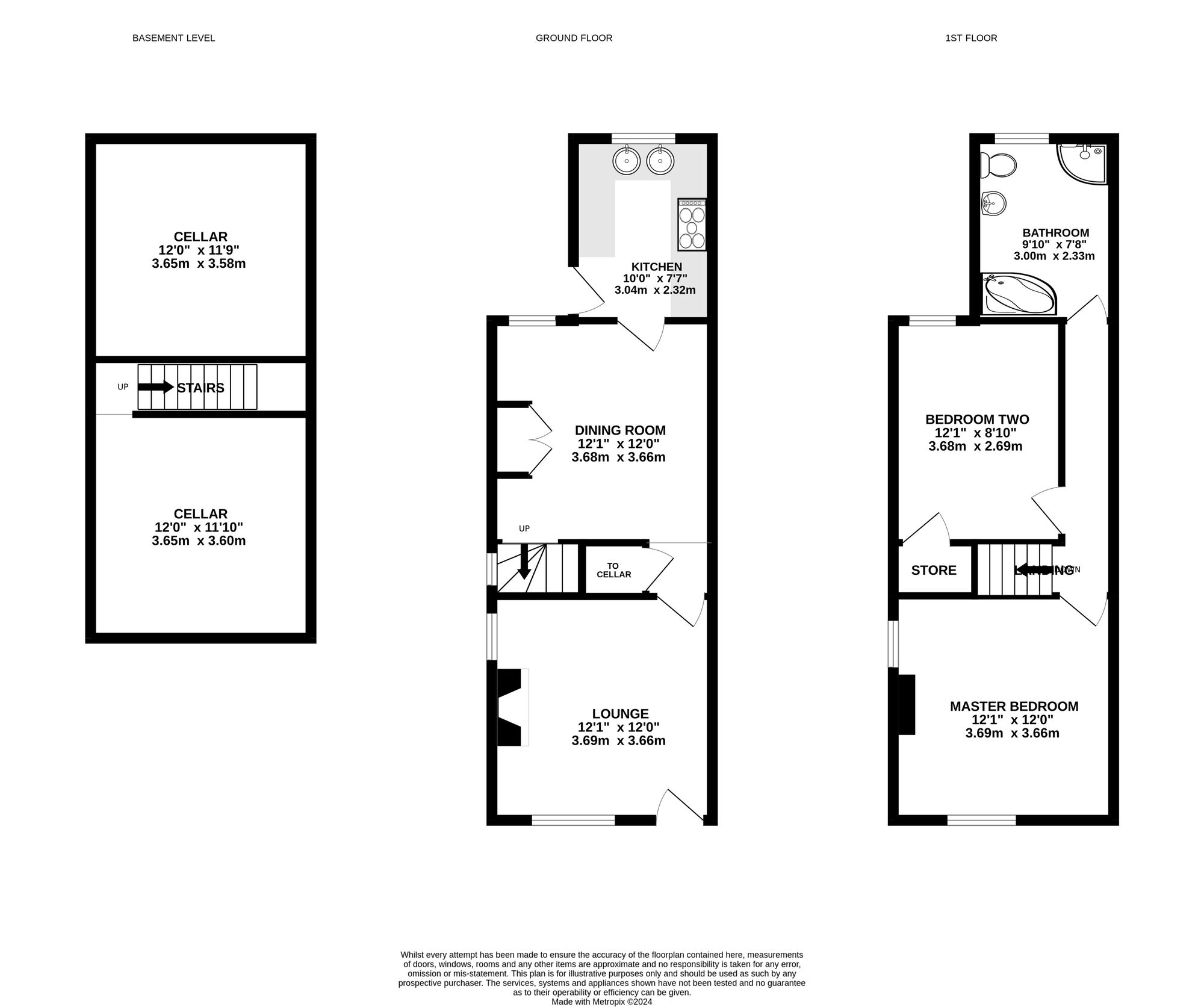 Floorplan of 2 bedroom Semi Detached House for sale, Sandbed Lane, Derbyshire, DE56