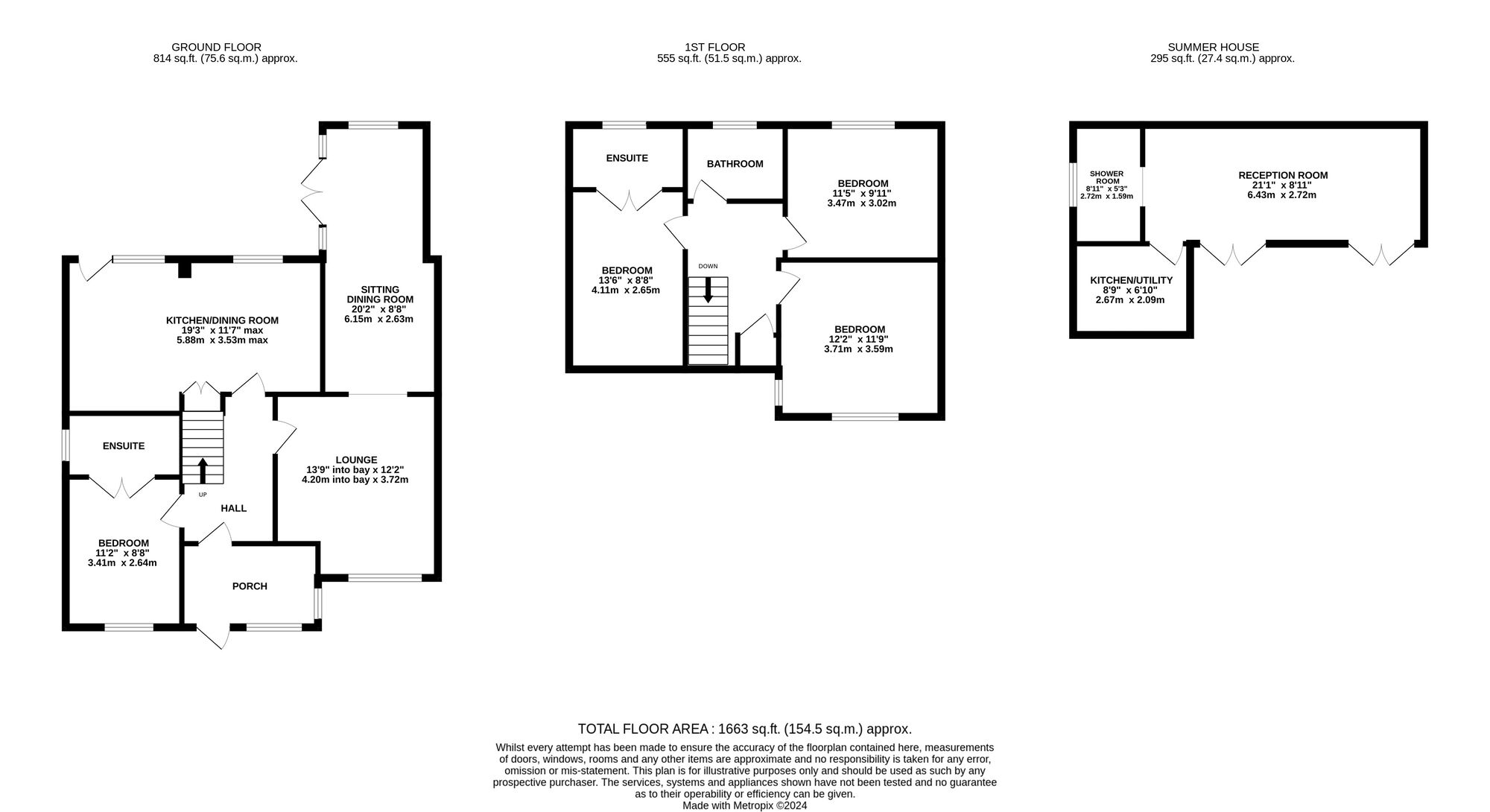 Floorplan of 4 bedroom Detached House for sale, Staunton Avenue, Sunnyhill, Derbyshire, DE23