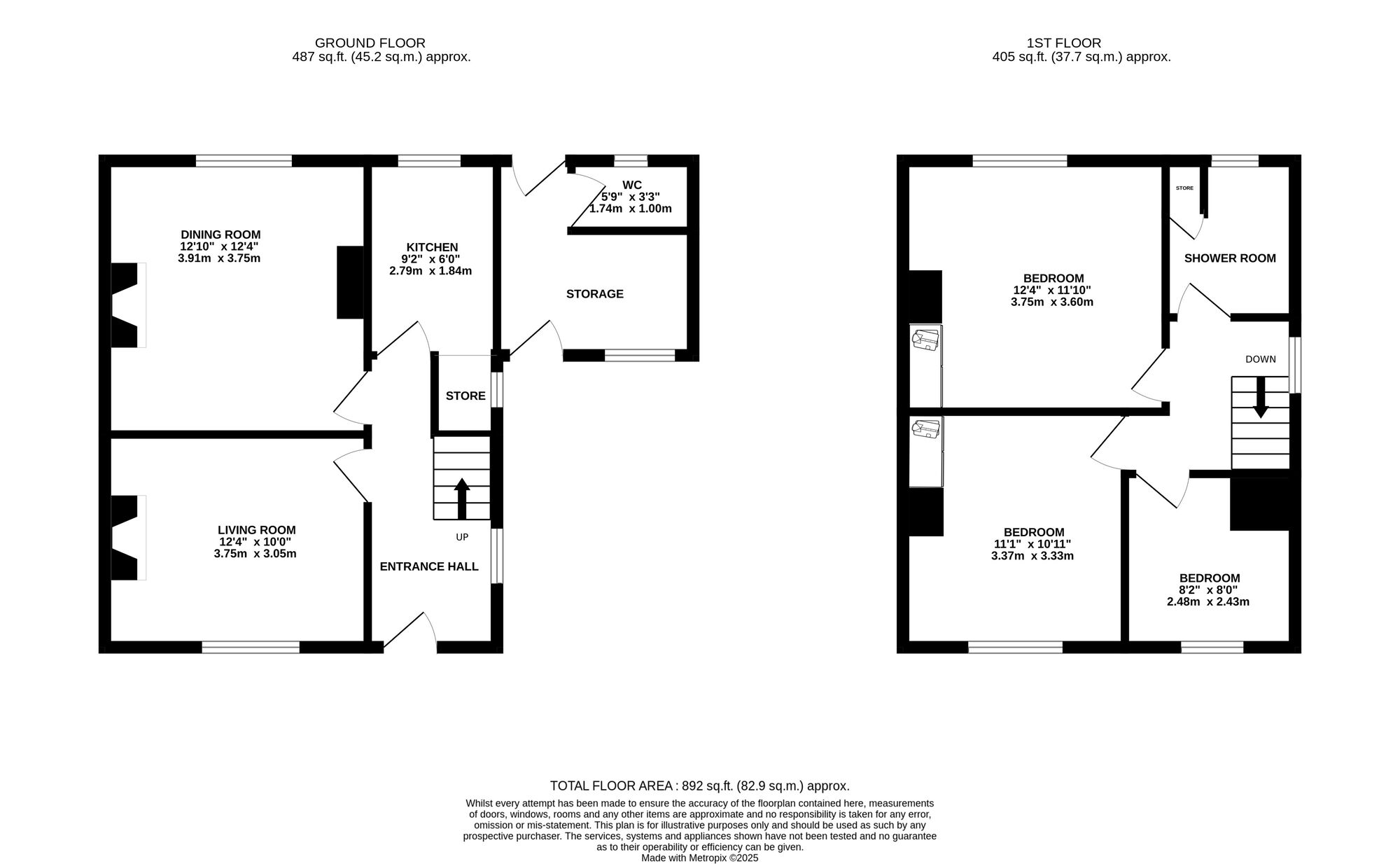 Floorplan of 3 bedroom Semi Detached House for sale, Wheeldon Avenue, Belper, Derbyshire, DE56