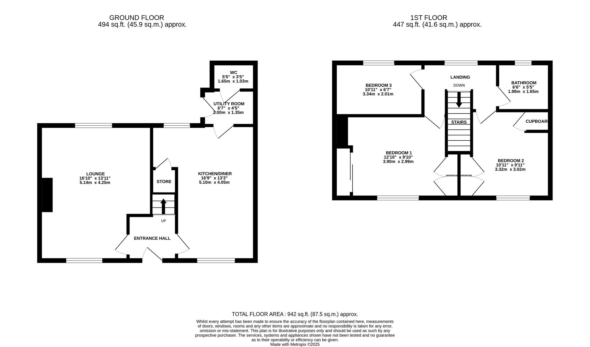 Floorplan of 3 bedroom Semi Detached House for sale, Elm Tree Avenue, Kilburn, Derbyshire, DE56