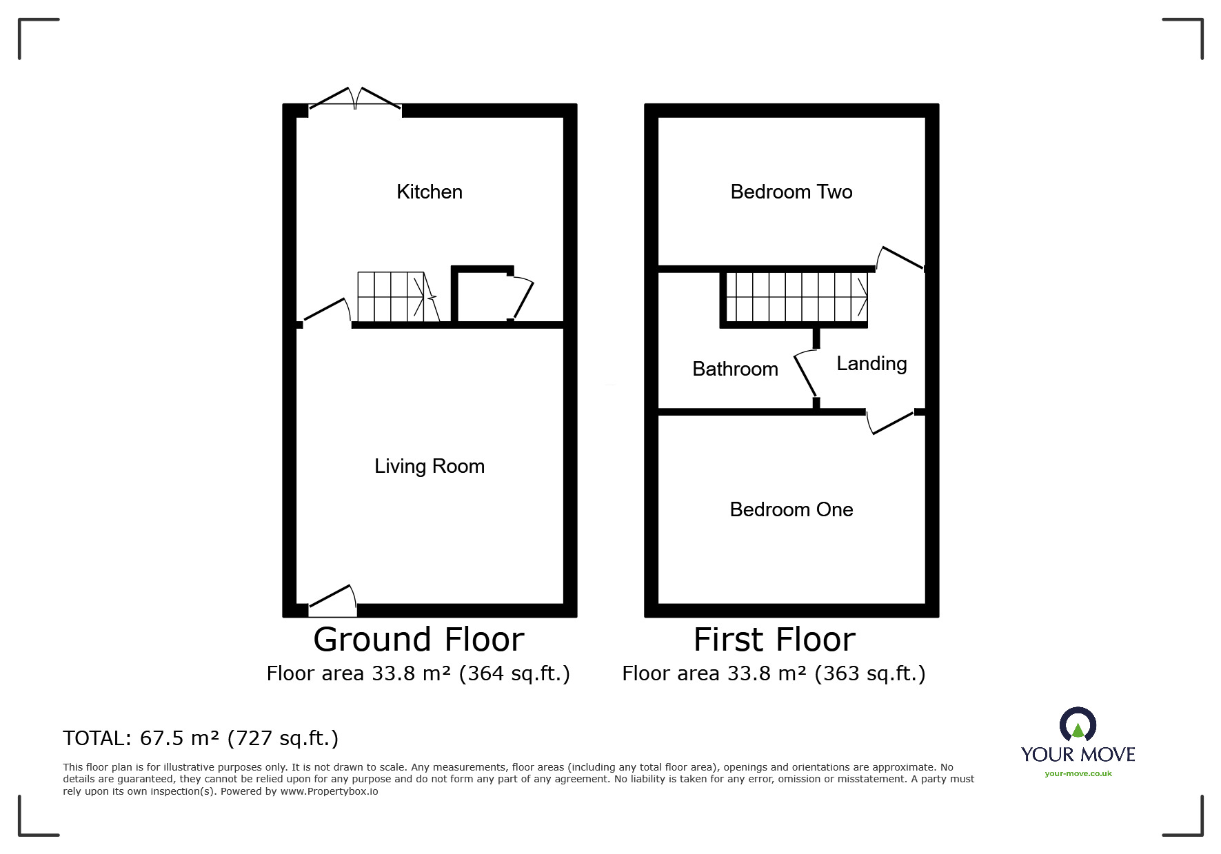 Floorplan of 2 bedroom Mid Terrace House for sale, New George Street, Bury, BL8