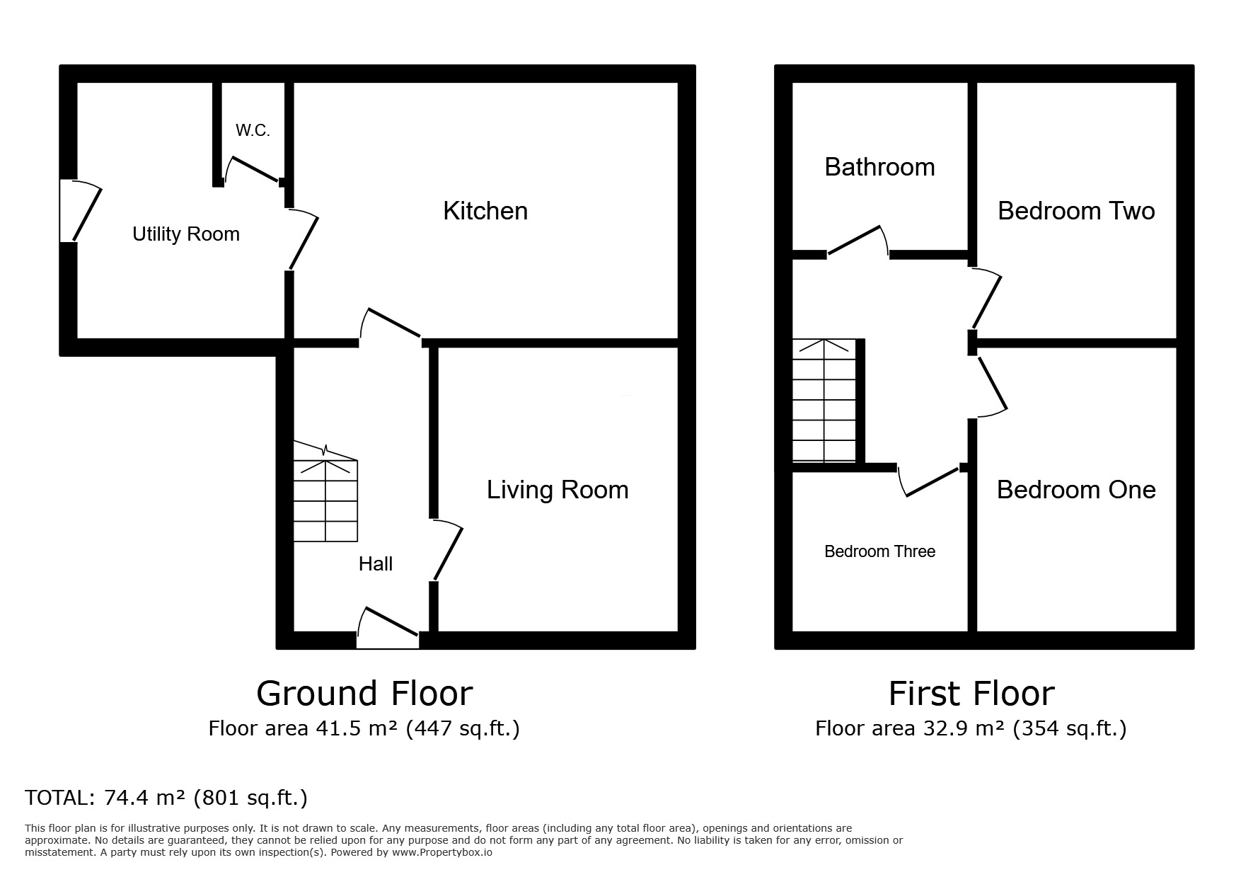 Floorplan of 3 bedroom Semi Detached House for sale, Whitefield Road, Bury, Greater Manchester, BL9