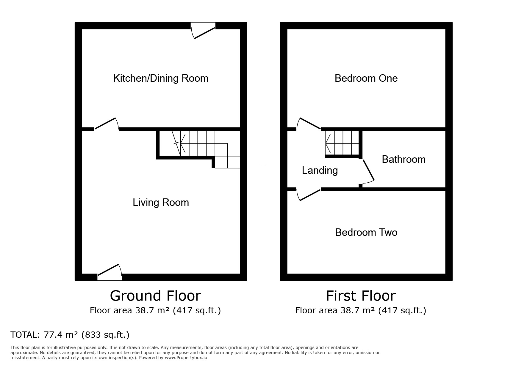 Floorplan of 2 bedroom End Terrace House for sale, Wash Lane, Bury, Greater Manchester, BL9