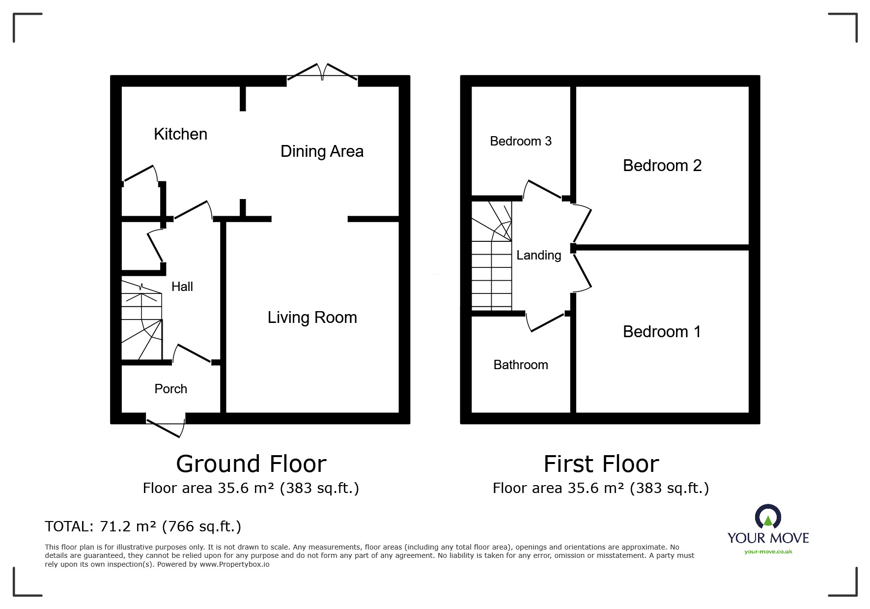 Floorplan of 3 bedroom Semi Detached House for sale, Forton Avenue, Bolton, Greater Manchester, BL2