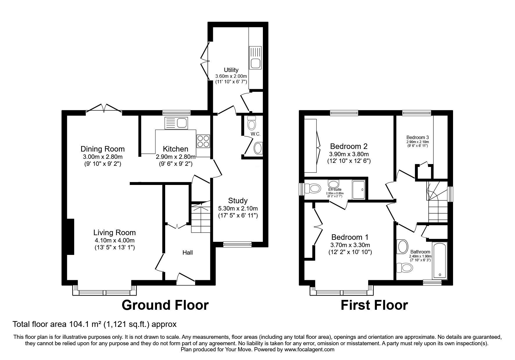 Floorplan of 3 bedroom Detached House for sale, Holmeswood Park, Rossendale, Lancashire, BB4