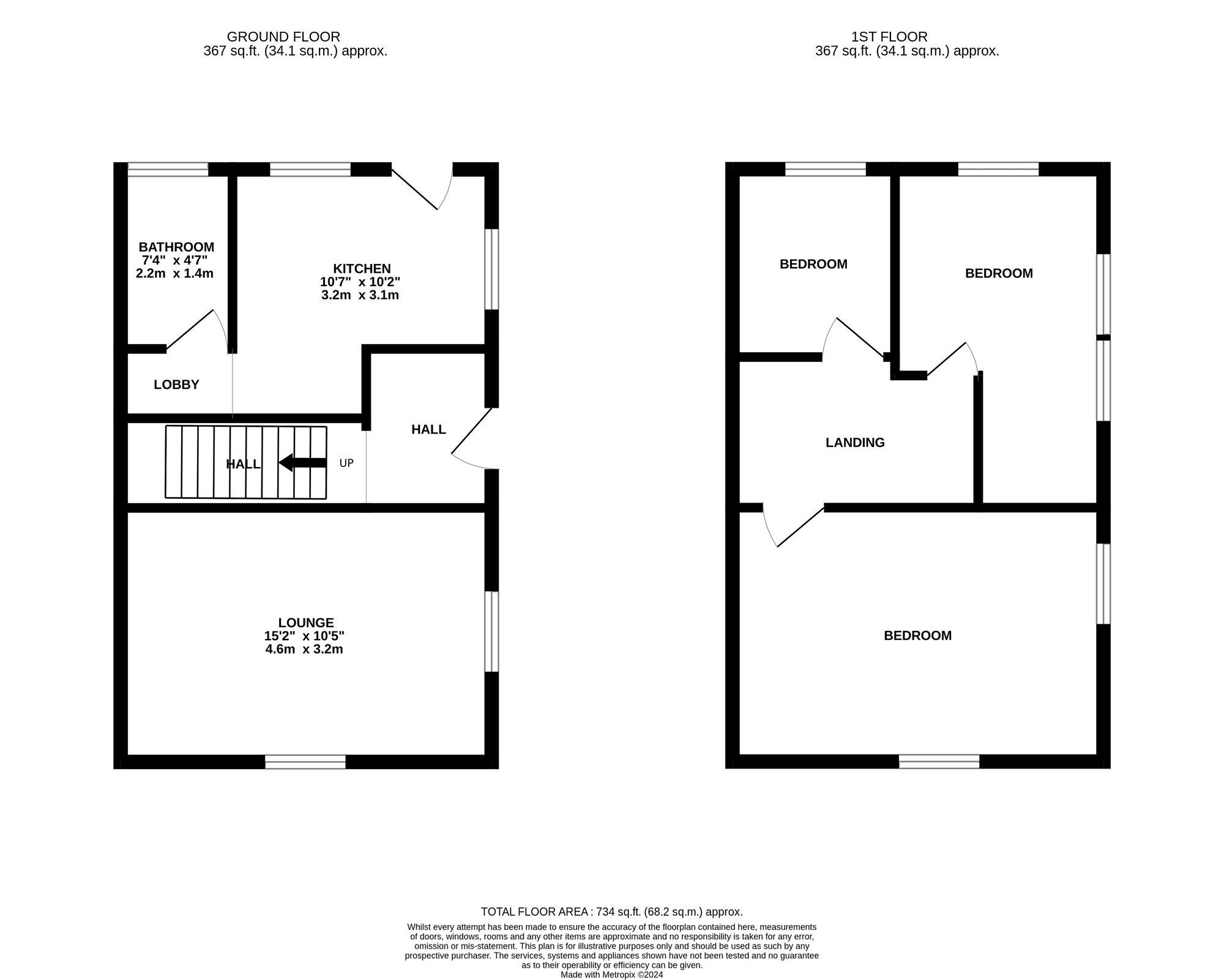 Floorplan of 3 bedroom End Terrace House for sale, Wyndhurst Road, Birmingham, West Midlands, B33