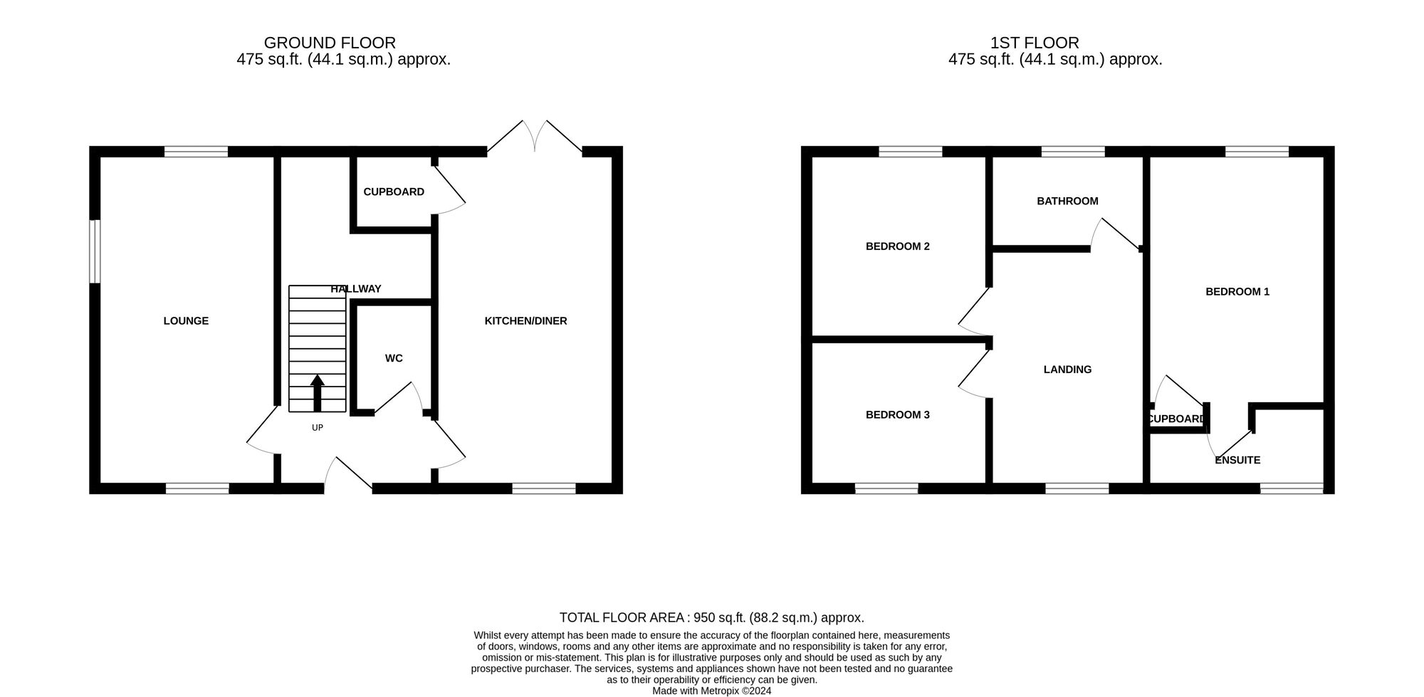 Floorplan of 3 bedroom Semi Detached House for sale, Chaffinch Drive, Birmingham, West Midlands, B36